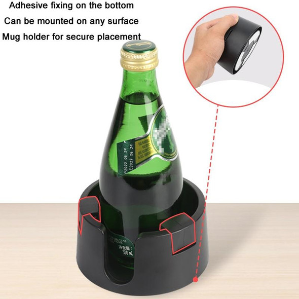 Multi-functional Spill-proof Insulated Fixed Cup Holder(Black)