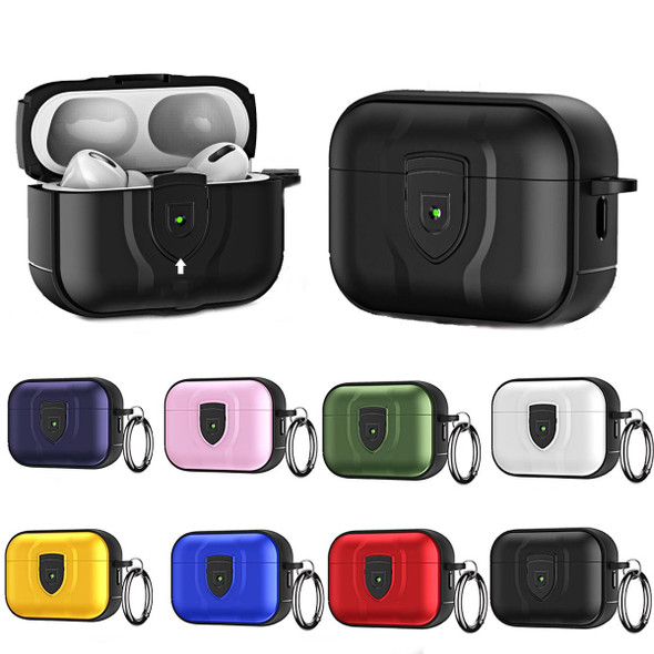 For AirPods Pro 2 TPU + PC Full Wrap Type Protection Case Cover(White)