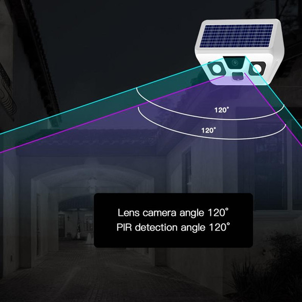 HS2180 Solar Garden Lamp with Night Vision Monitoring Function