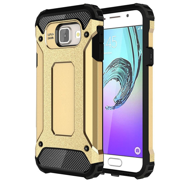 For Galaxy A3 (2016) / A310 Tough Armor TPU + PC Combination Case(Gold)