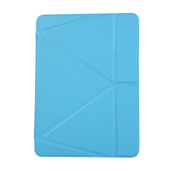 PU Leather Case for iPad Pro 11 inch (2018), with Multi-folding Holder & Sleep / Wake-up Function(Lake Blue)