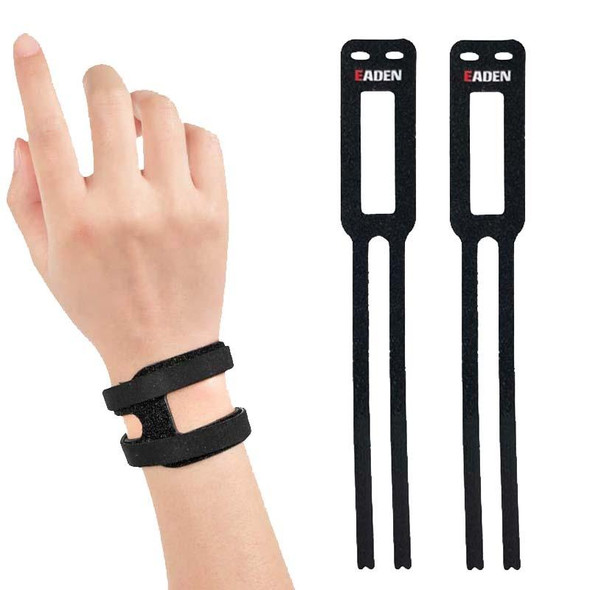1 Pair EADEN Sports Wrist Brace Yoga Fitness TFCC Support Wrist Cover, Size: S(Comfortable Black)