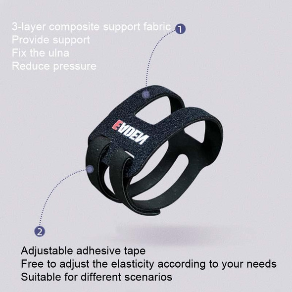 1 Pair EADEN Sports Wrist Brace Yoga Fitness TFCC Support Wrist Cover, Size: S(Reinforced Black)