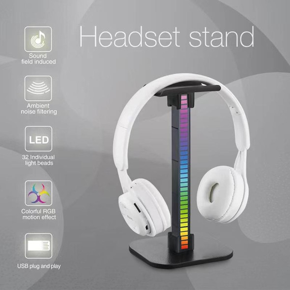 Ajazz Detachable RGB Glowing Game Headset Stand USB Pickup Lamp, Style: RGB Model