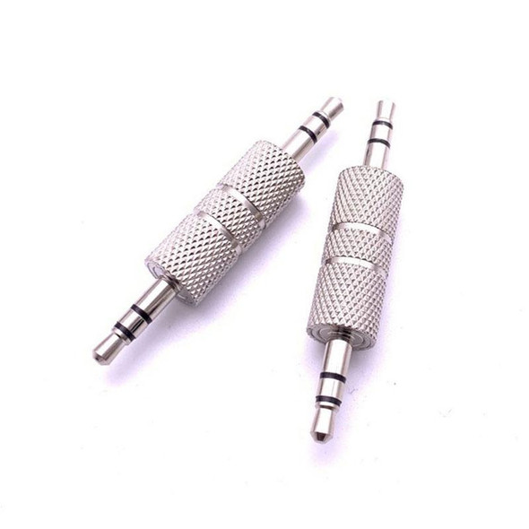 20 PCS Metal 3.5mm Audio Male to Male Straight Through Adaptor(Nickel Plated)