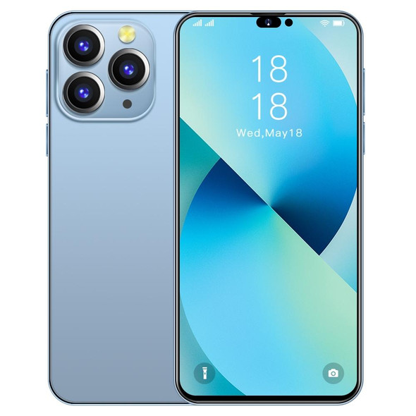 i14 Pro Max N85, 2GB+8GB, 6.1 inch Screen, Face Identification, Android 6.0 Spreadtrum 7731G Quad Core, Network: 3G, Dual SIM,  with 64GB TF Card(Blue)