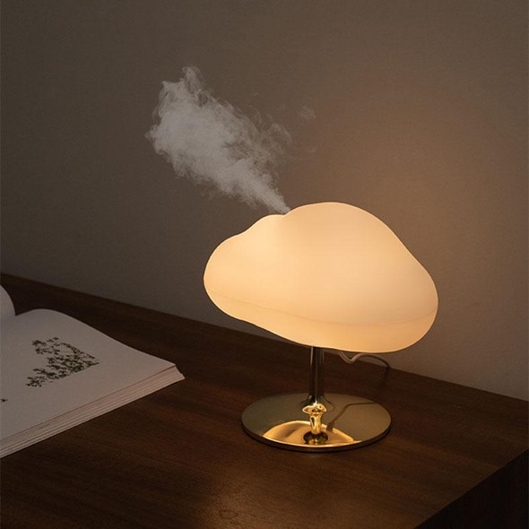 270ml Cloud Aroma Diffuser Humidifier  USB Table Lamp(Silver Bottom)