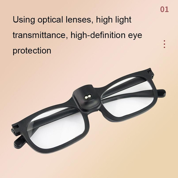 Glasses-Type Painting and Reading Magnifying Glass with 2LED Lights, Specification: 19156-3A