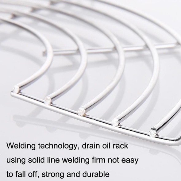 2PCS 304 Stainless Steel Semicircular Drain Rack , Size: 16cm