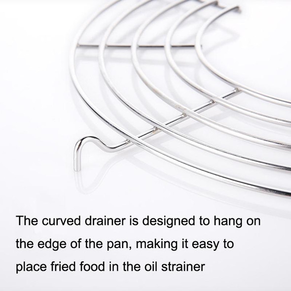 2PCS 304 Stainless Steel Semicircular Drain Rack , Size: 18cm