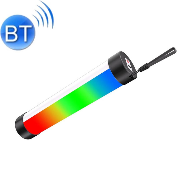Lyyjdg-001 Bluetooth Magnetic RGB Emergency Light with Audio Function, Size: 158x42mm (Black)