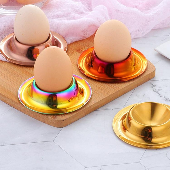 2 PCS Stainless Steel Egg Tray Table Utensils, Specification: Magic Colorful