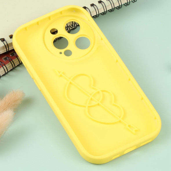 For iPhone 11 Pro Liquid Airbag Decompression Phone Case(Lemon Yellow)