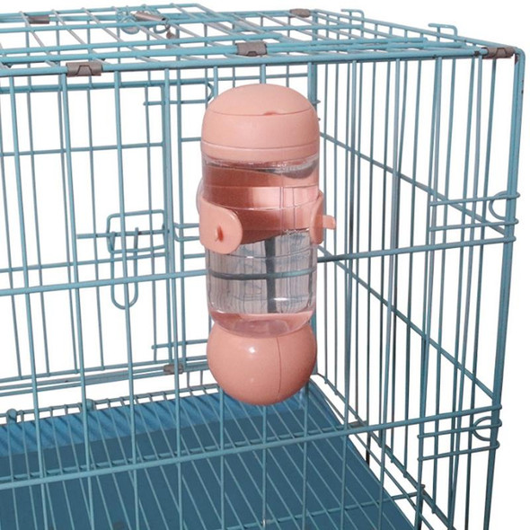 Pet Waterer Hanging Type Pet Water Cup, Specification: 500ml (Pink)