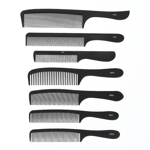 12 PCS Men Haircutting Comb Hair Salon Flat Haircutting Comb(06922)