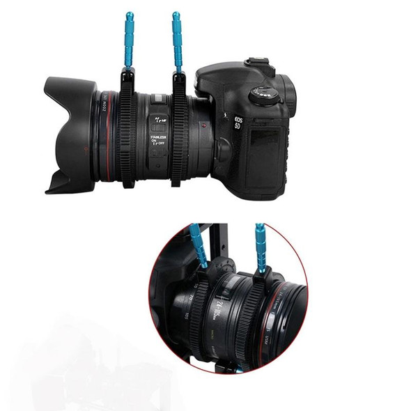 2 PCS Rubber Follow Focus Lens Gear Ring Hand Grip