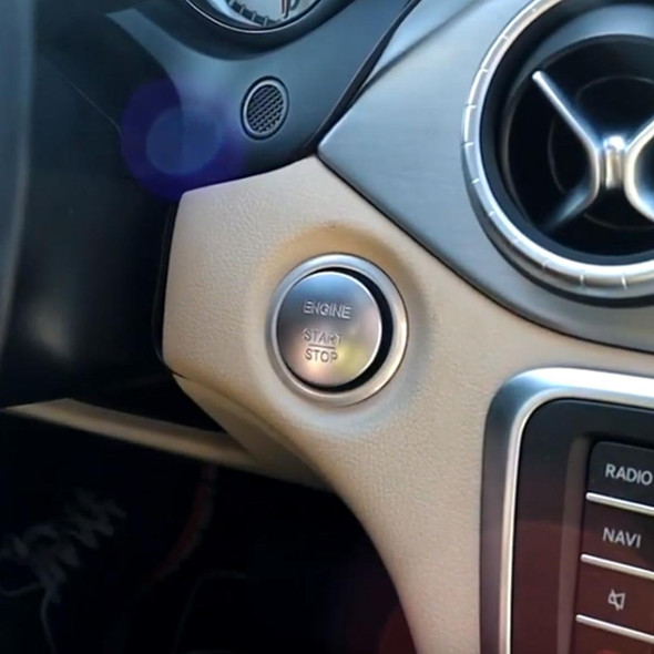 Car Keyless Switch Engine Start Key Push Button 2215450514 for Mercedes-Benz W164 W205(Gold)