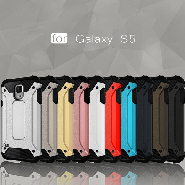 For Galaxy S5 / G900 Tough Armor TPU + PC Combination Case(Grey)