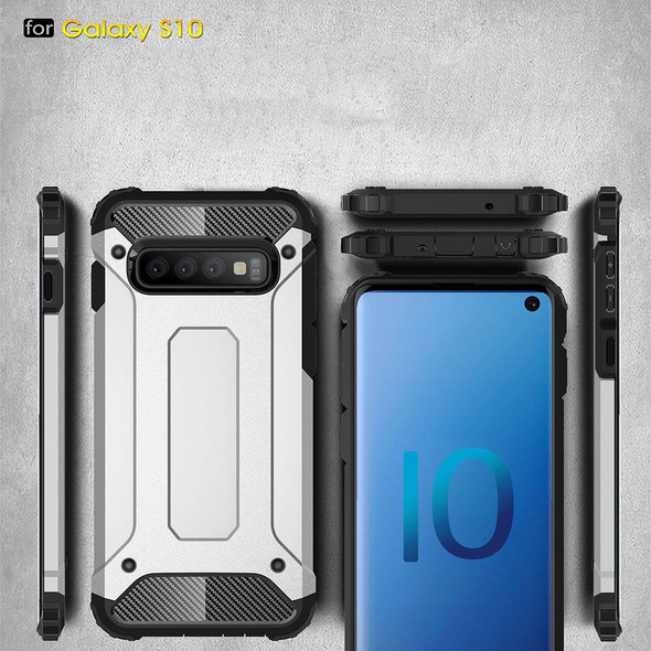 Magic Armor TPU + PC Combination Case for Galaxy S10 (Navy Blue)