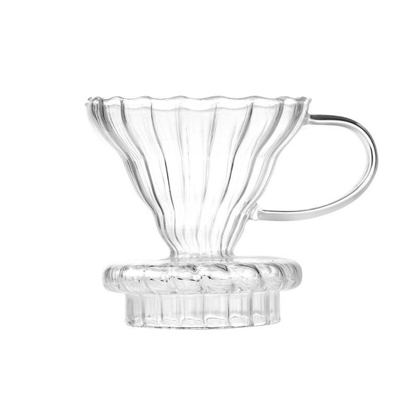 Heat-resistant Hand-made Coffee Glass Pot Cloud Coffee Sharing Pot, Specification:350ml Integrated Glass Filter Cup