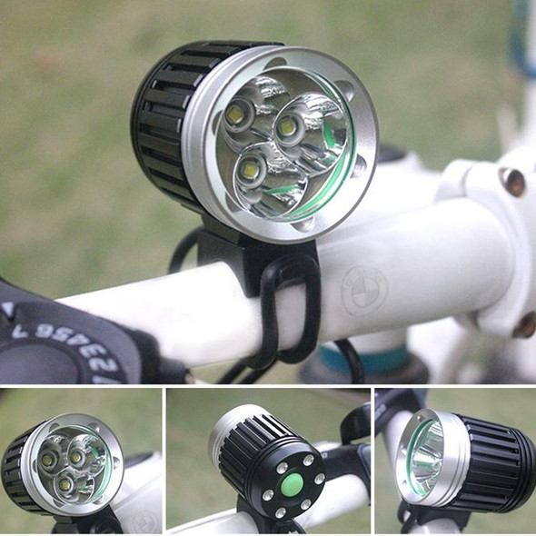 CREE XM-L 3 x T6 3 Mode 3800LM Bicycle Light and Headlight