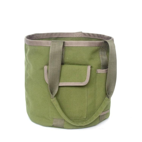 Rainproof Canvas Handbag Garden Tool Bucket Bag(Green)