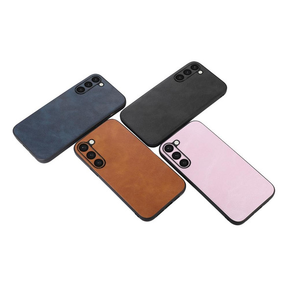 For Samsung Galaxy S23+ 5G Cowhide Texture PU Phone Case(Black)