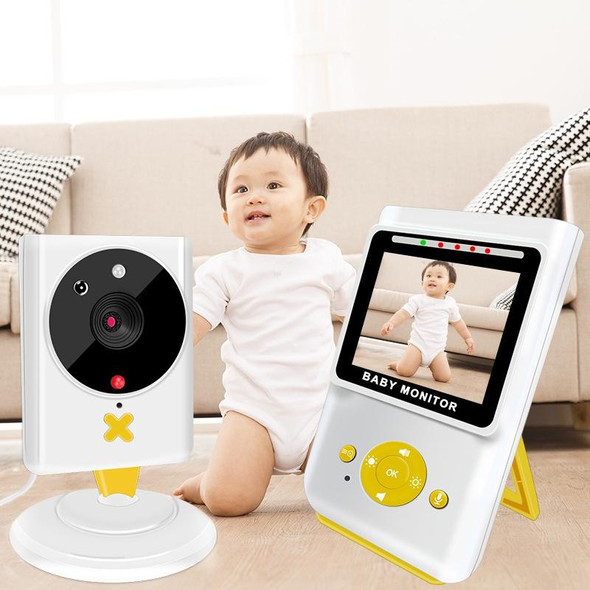 855P 2.4 inch Home Wireless Yellow Baby Monitor with Baby Surveillance Camera(US Plug)