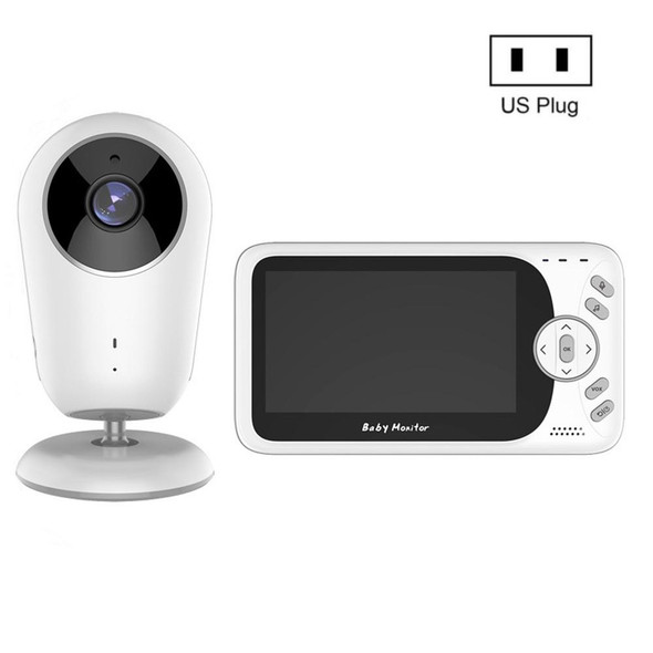 VB608 4.3 inch Wireless Video Baby Monitor IR LED Night Vision Intercom Surveillance Camera(US Plug)