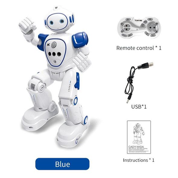 JJR/C R21 Intelligent Programmed Remote Control Electric Robot(Blue)
