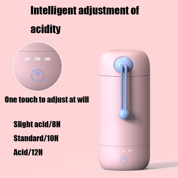 Jiuzan S2 Yogurt Machine Stainless Steel Multifunctional Automatic Small Creative Fermentation Mini Constant Temperature Cup(Pink)