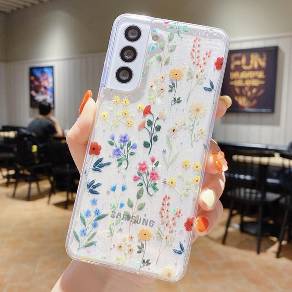 For Samsung Galaxy Note20 Fresh Small Floral Epoxy TPU Phone Case(Colorful Flowers 4)