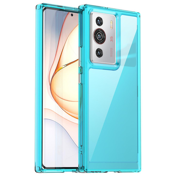 For Nubia Z40 Pro Gravity Edition Candy Series TPU Phone Case(Transparent Blue)