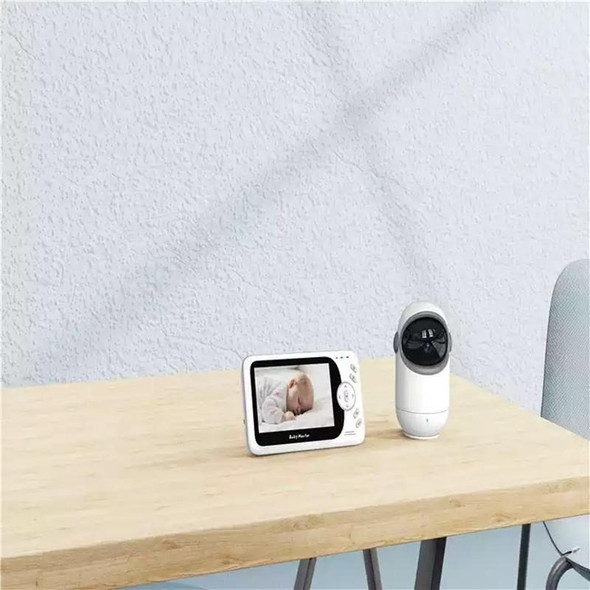 VB801 4.3 inch Night Vision Camera Baby Monitor, Wireless Intercom Audio Video Camera, Temperature Detection(EU Plug)