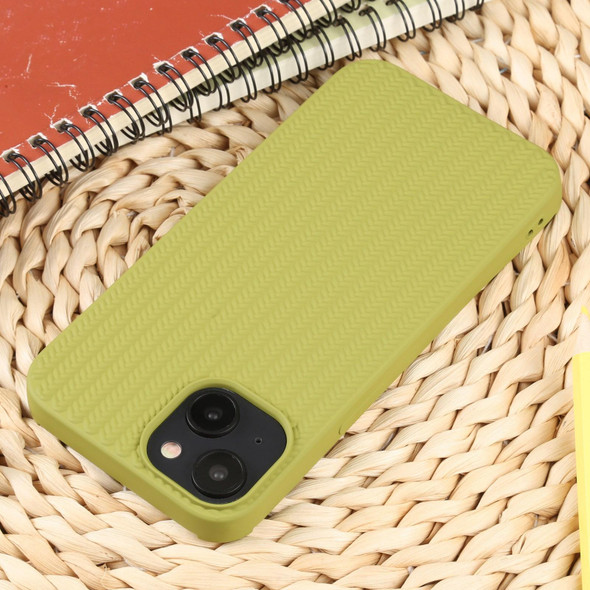 For iPhone X / XS Weave Texture Silicone Phone Case(Green)