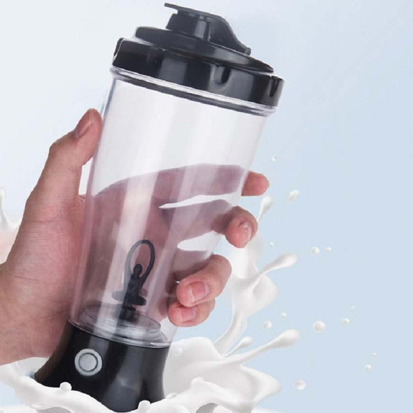 Coffee Milk Shake Electric Stirring Cup Simple Shake Cup, Capacity:350ml(White)