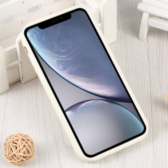 For iPhone XR Liquid Airbag Decompression Phone Case(Antique White)