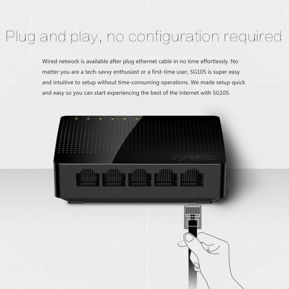 Tenda SG105 Mini 5 Ports 1000Mpbs Fast Gigabit Ethernet Network Switch  LAN HUB