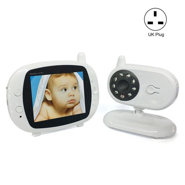 BM850 3.5 inch Wireless Video Color Baby Monitor Night Vision Temperature Monitor(UK Plug)