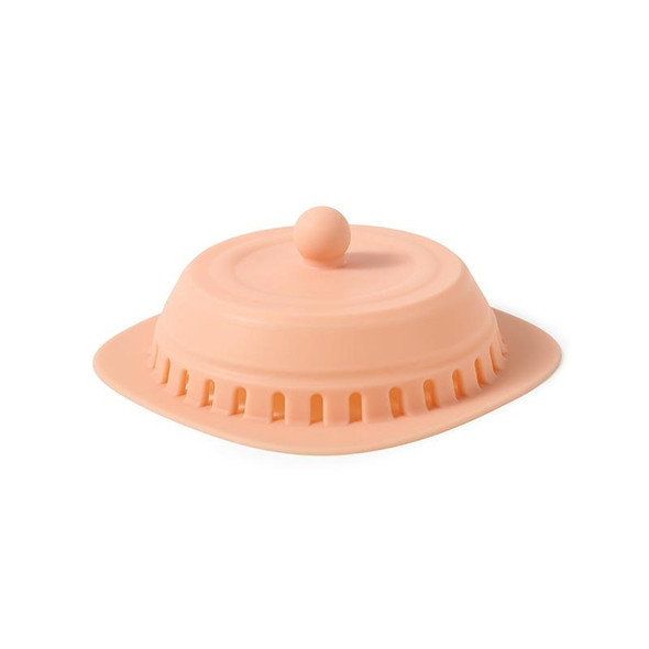 2 PCS Silicone Floor Drain Cover - Kitchen And Bathroom Sewer Press Deodorant Cover Filter(Pink)