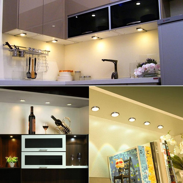 2 PCS 2W DC12V 18LED Cabinet Lights Showcase Lights,Spec: 2510 Terminal - Side Outlet(Neutral Light 4000K)