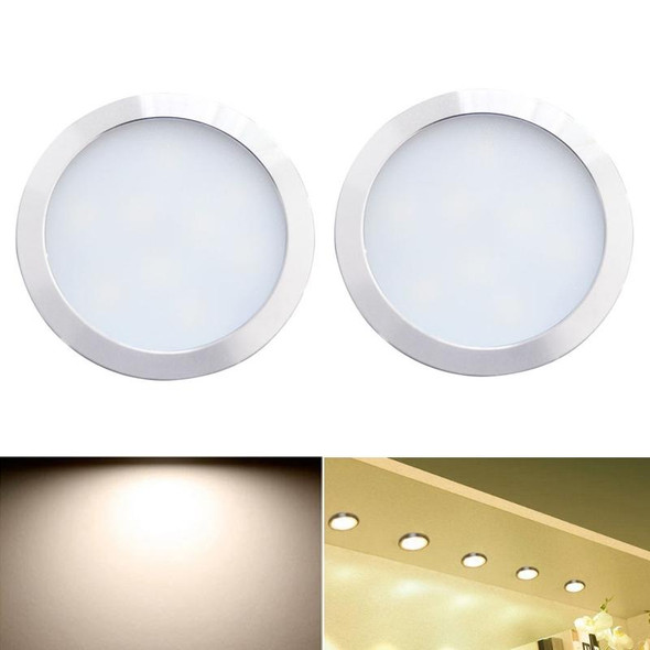 2 PCS 2W DC12V 18LED Cabinet Lights Showcase Lights,Spec: 2510 Terminal -Bottom  Outlet(Neutral Light 4000K)