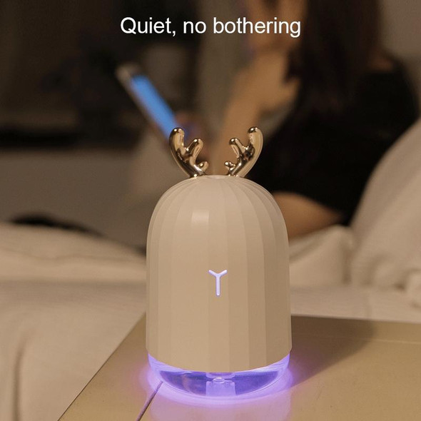 3life-318 2W Cute Rabbit USB Mini Humidifier Diffuser Aroma Mist Nebulizer with LED Night Light for Office, Home Bedroom, Capacity: 220ml, DC 5V