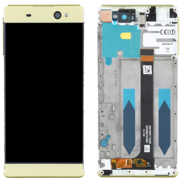Original LCD Screen For Sony Xperia XA Ultra F3212 Digitizer Full Assembly with Frame(Gold)