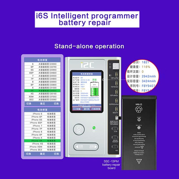 i2C i6S Intelligent Programmer Set (Original Color+Battery+Dot Matrix Test Board )