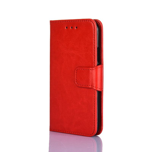 For vivo iQOO Neo7 Crystal Texture Horizontal Flip Leatherette Phone Case(Red)