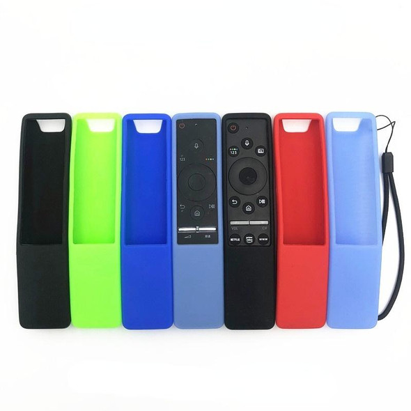 For Samsung BN59 Series Smart TV Remote Control Non-Slip Silicone Protective Case(Luminous Blue)