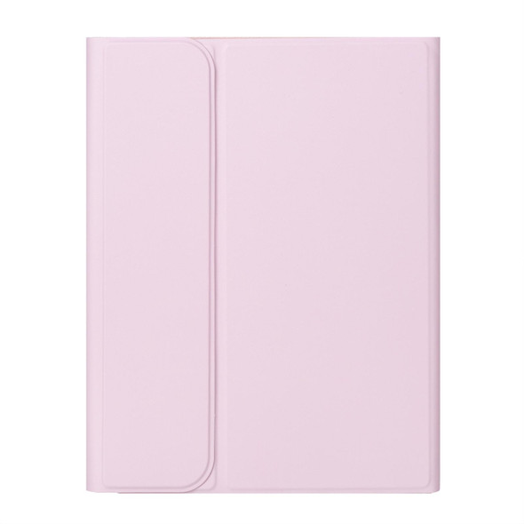 For iPad 10th Gen 10.9 2022 SA-10C Bluetooth Touch Keyboard Leatherette Tablet Case with Pen Slot(Pink)