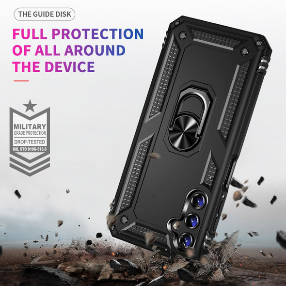 For Samsung Galaxy A14 5G Shockproof TPU + PC Phone Case(Black)