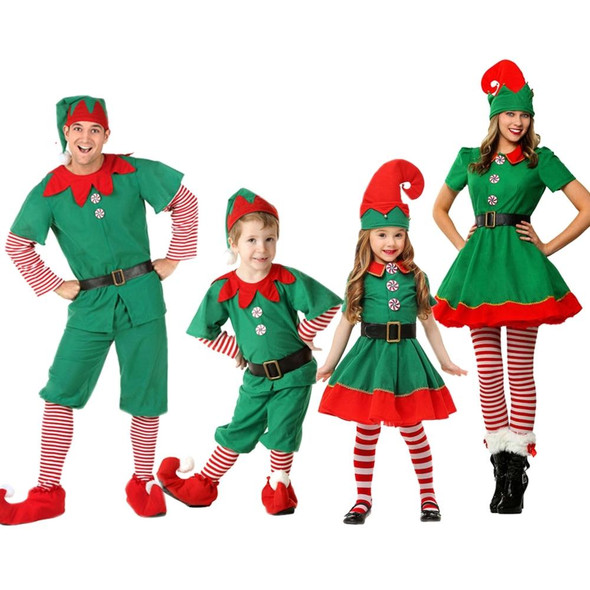 Christmas Green Elf Cosplay Costume Chris Santa Claus Costume Set, Size: 180cm(Female)